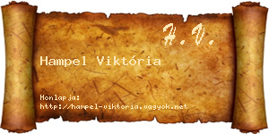 Hampel Viktória névjegykártya